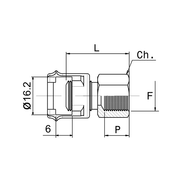 11/C | 11/D - FEMALE fitting with milled nut - Fittings - Compressed air - Ani (Pack of 10pcs) 11/C | 11/D - FEMALE fitting with milled nut - Fittings - Compressed air - Ani (Pack of 10pcs)